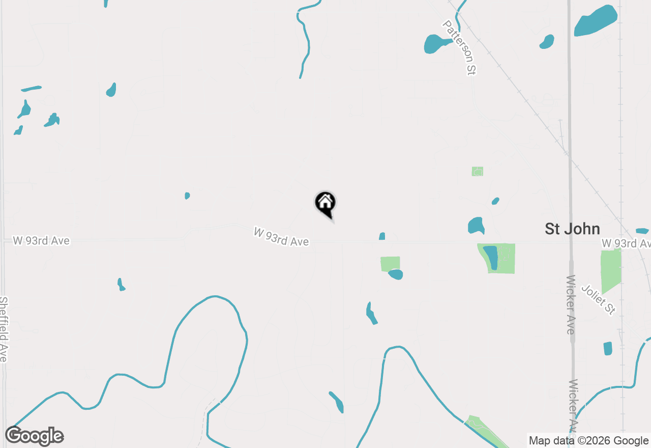 Map of 9260 Franklin Drive, St. John, IN 46373