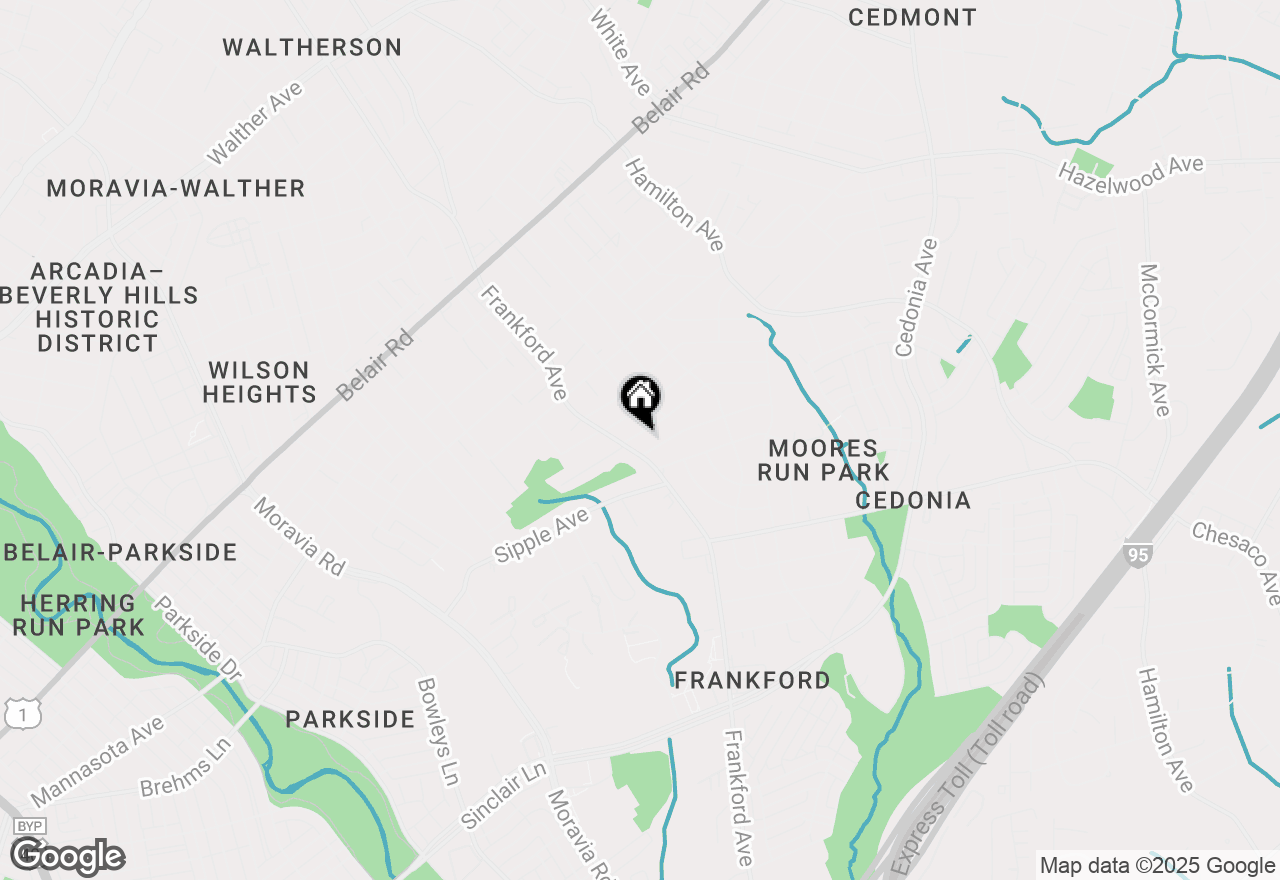 Map of 5401 Gerland Avenue, Baltimore, MD 21206