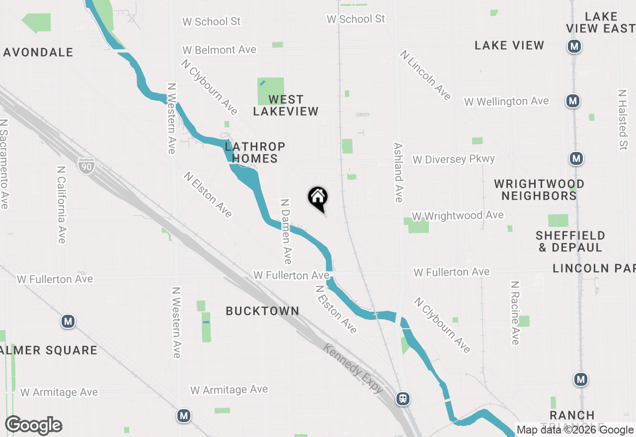 Map of 2614 N Clybourn Avenue #402, Chicago, IL 60614