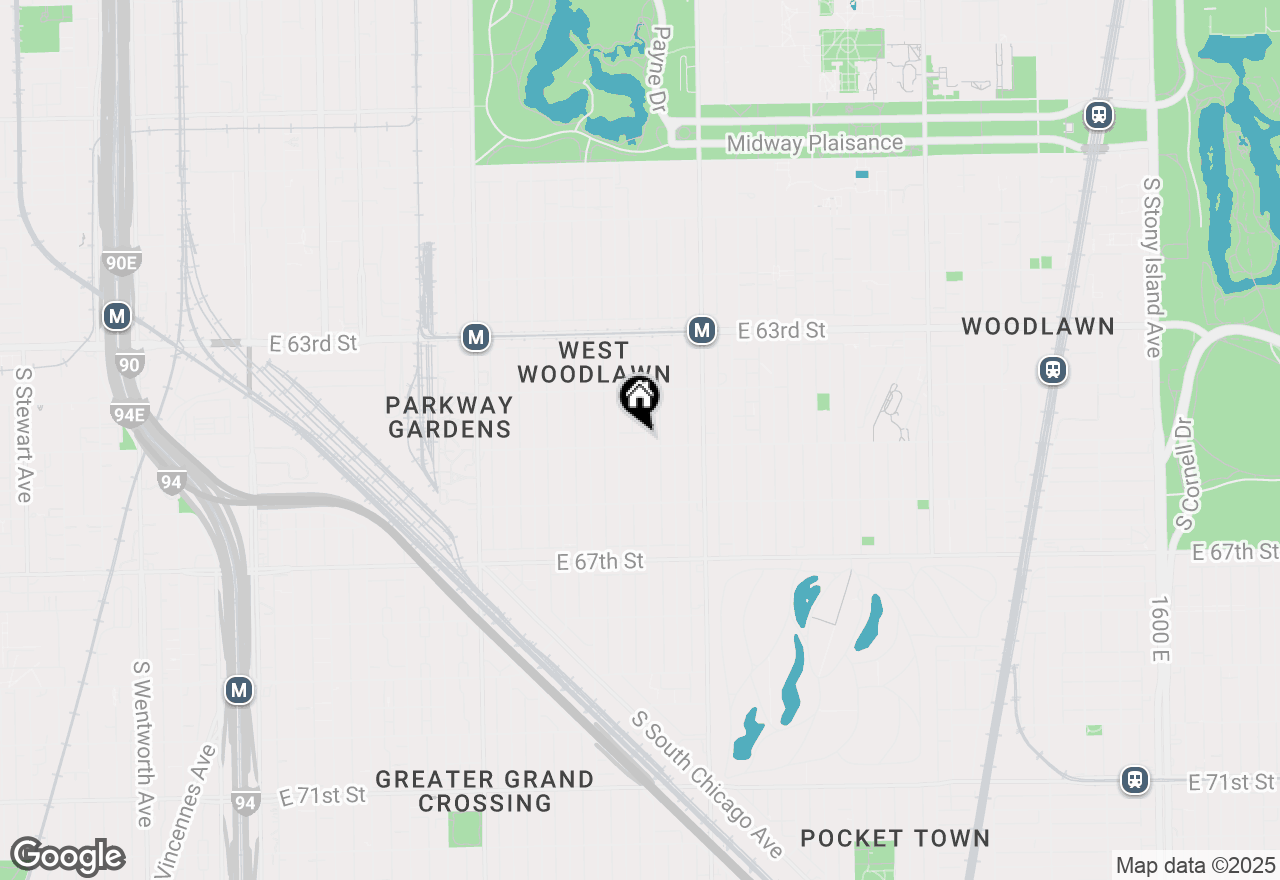 Map of 654 E 65th Street, Chicago, IL 60637