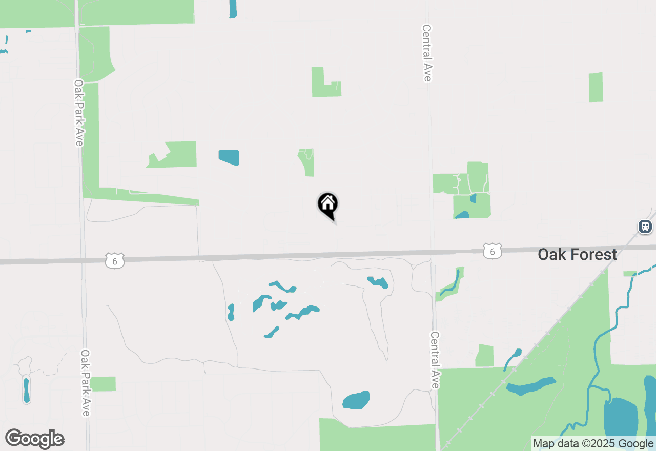 Map of 15812 Terrace Drive #R01, Oak Forest, IL 60452