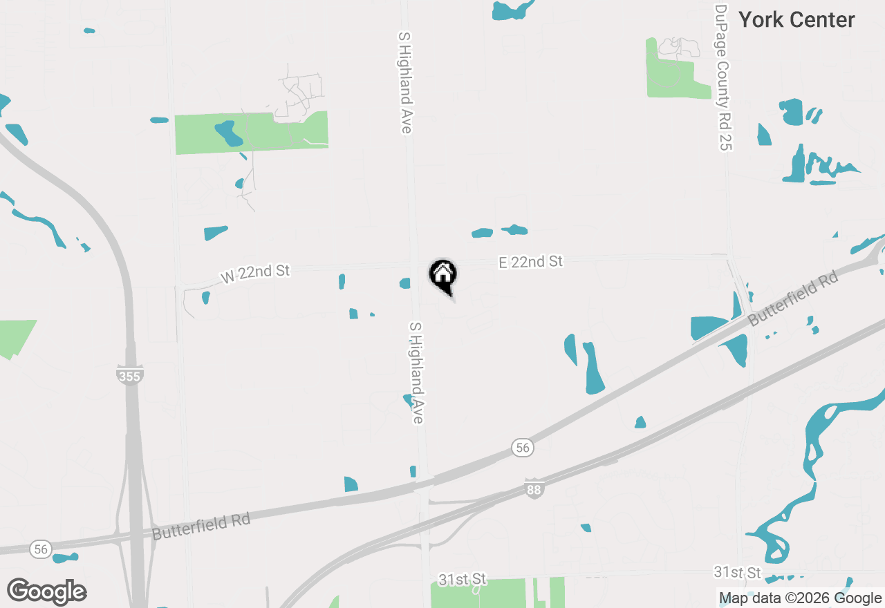 Map of 2233 S Highland Avenue #H0801, Lombard, IL 60148