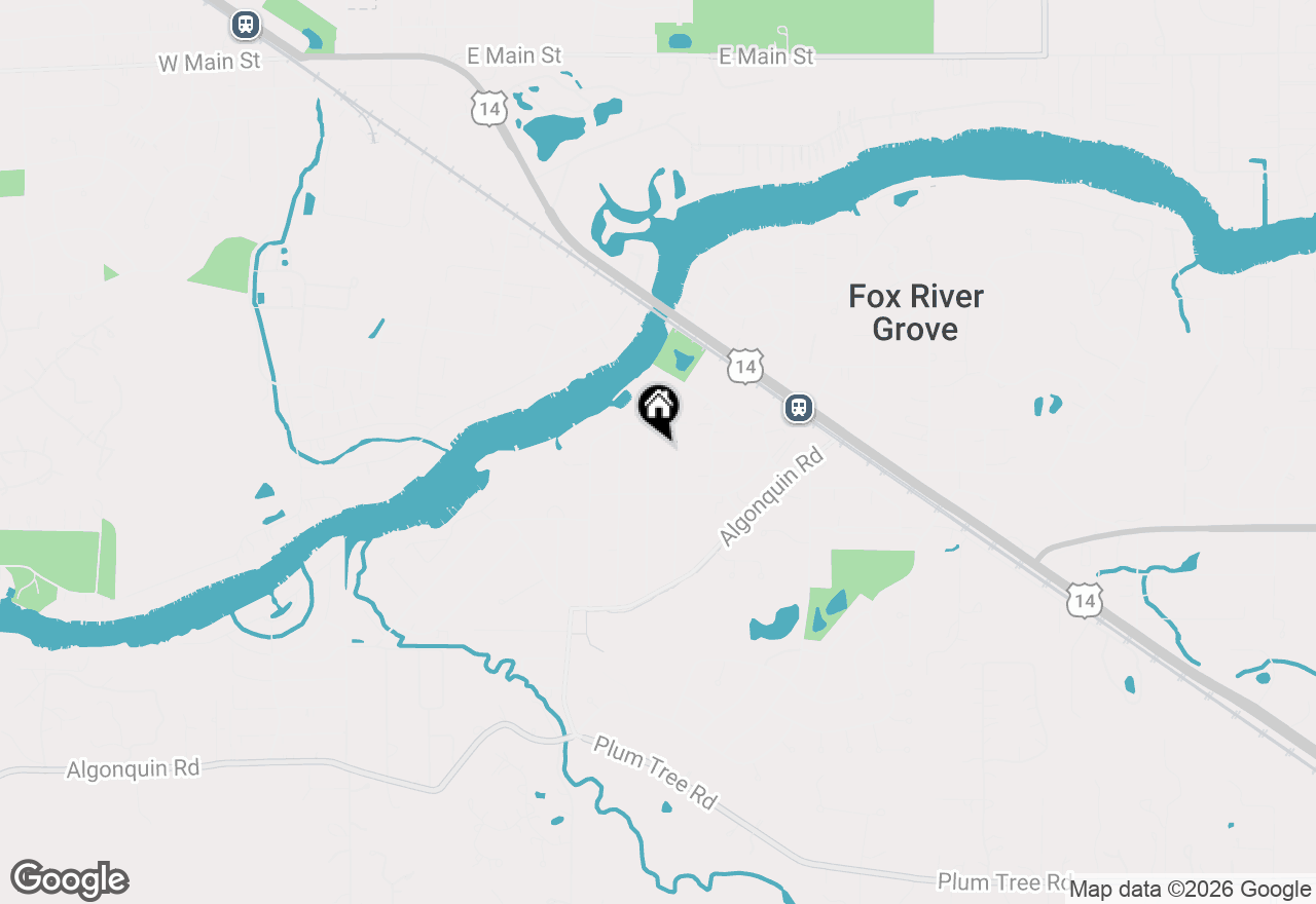 Map of 105 Millard Avenue, Fox River Grove, IL 60021