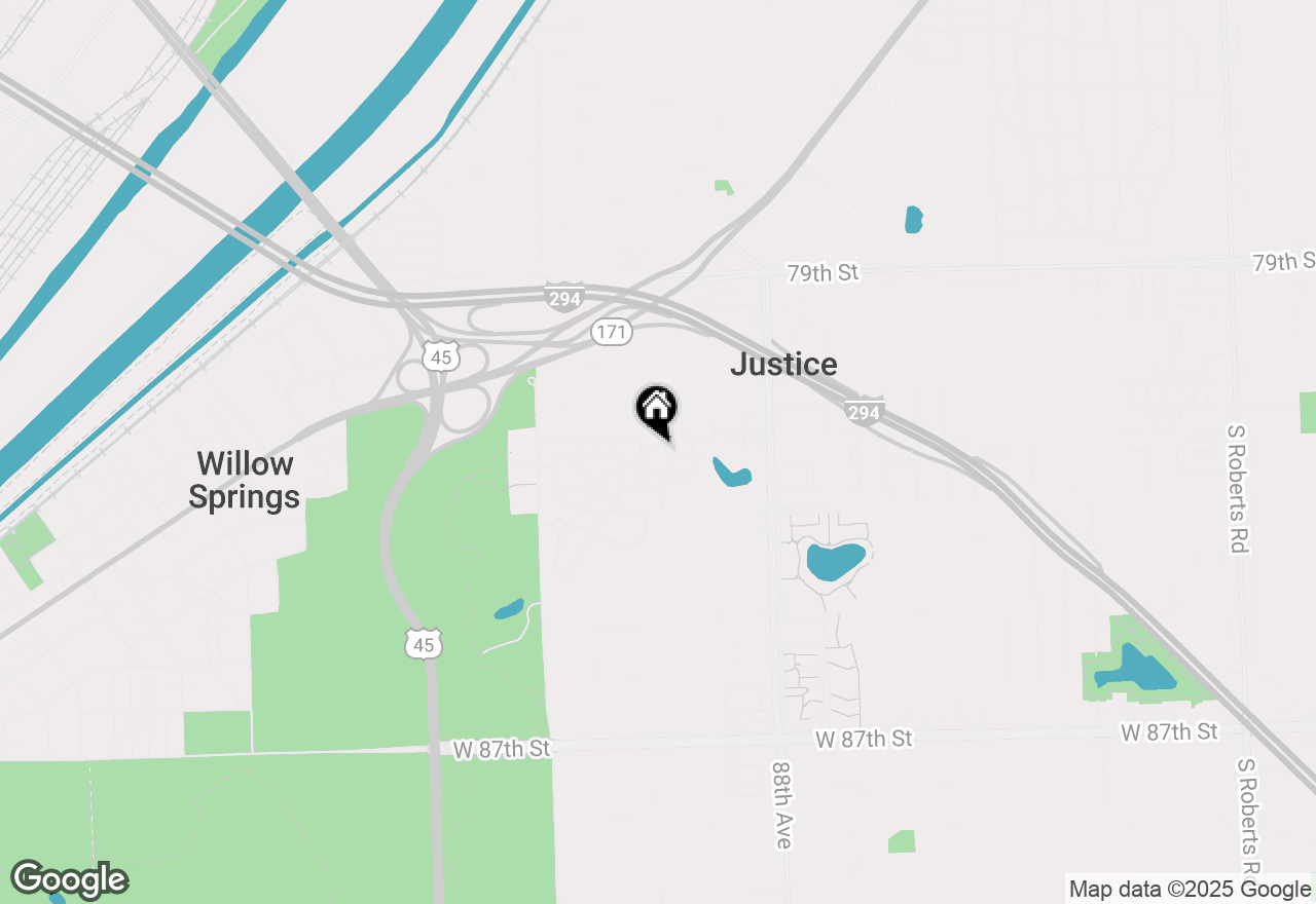 Map of 9017 Concord Lane #L, Justice, IL 60458