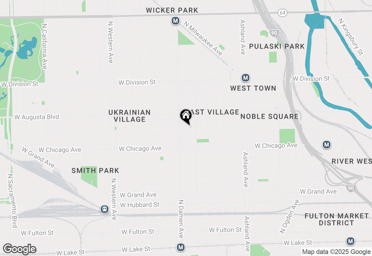 Map of 908 N Winchester Avenue, Chicago, IL 60622