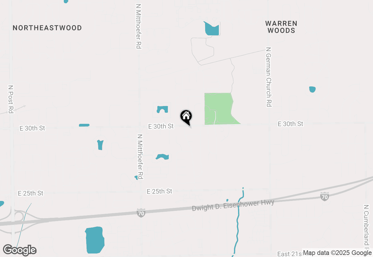 Map of 2921 N Sheffield Drive, Indianapolis, IN 46229