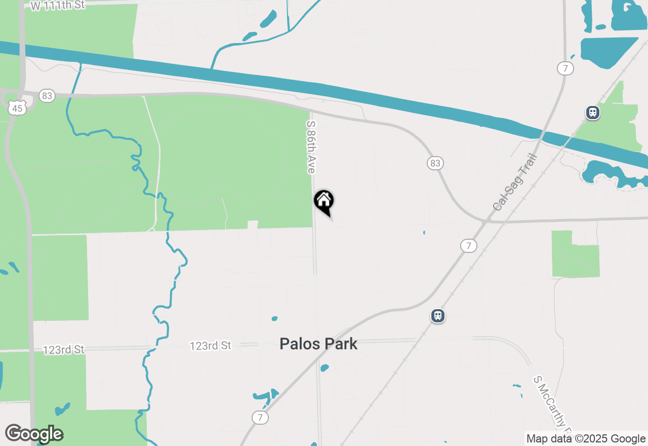 Map of 8540 W 119th Street, Palos Park, IL 60464