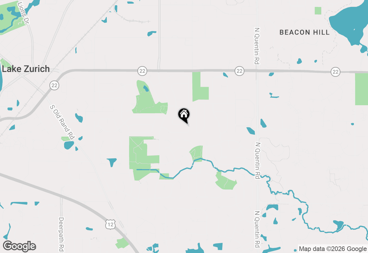 Map of 1109 Kingwood Lane, Lake Zurich, IL 60047