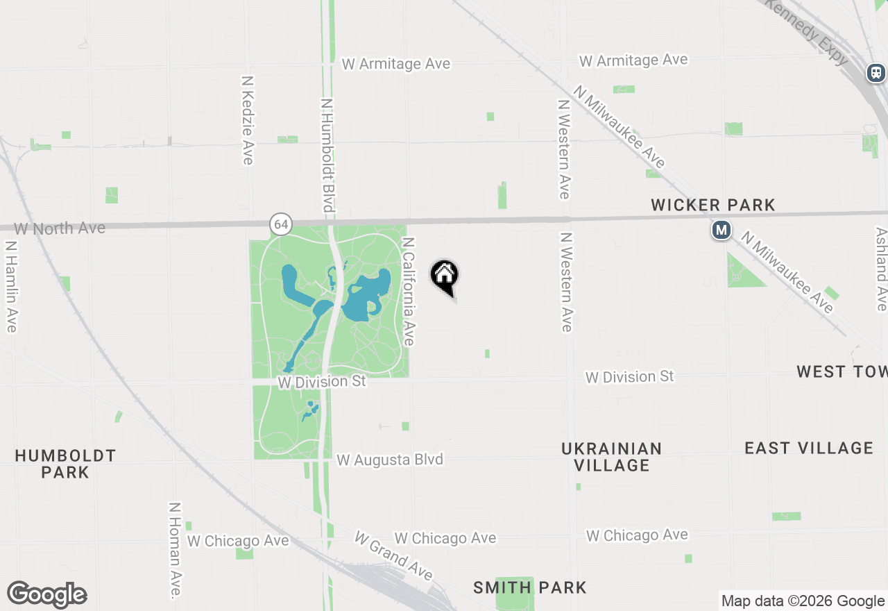 Map of 2705 W Hirsch Avenue #2, Chicago, IL 60622