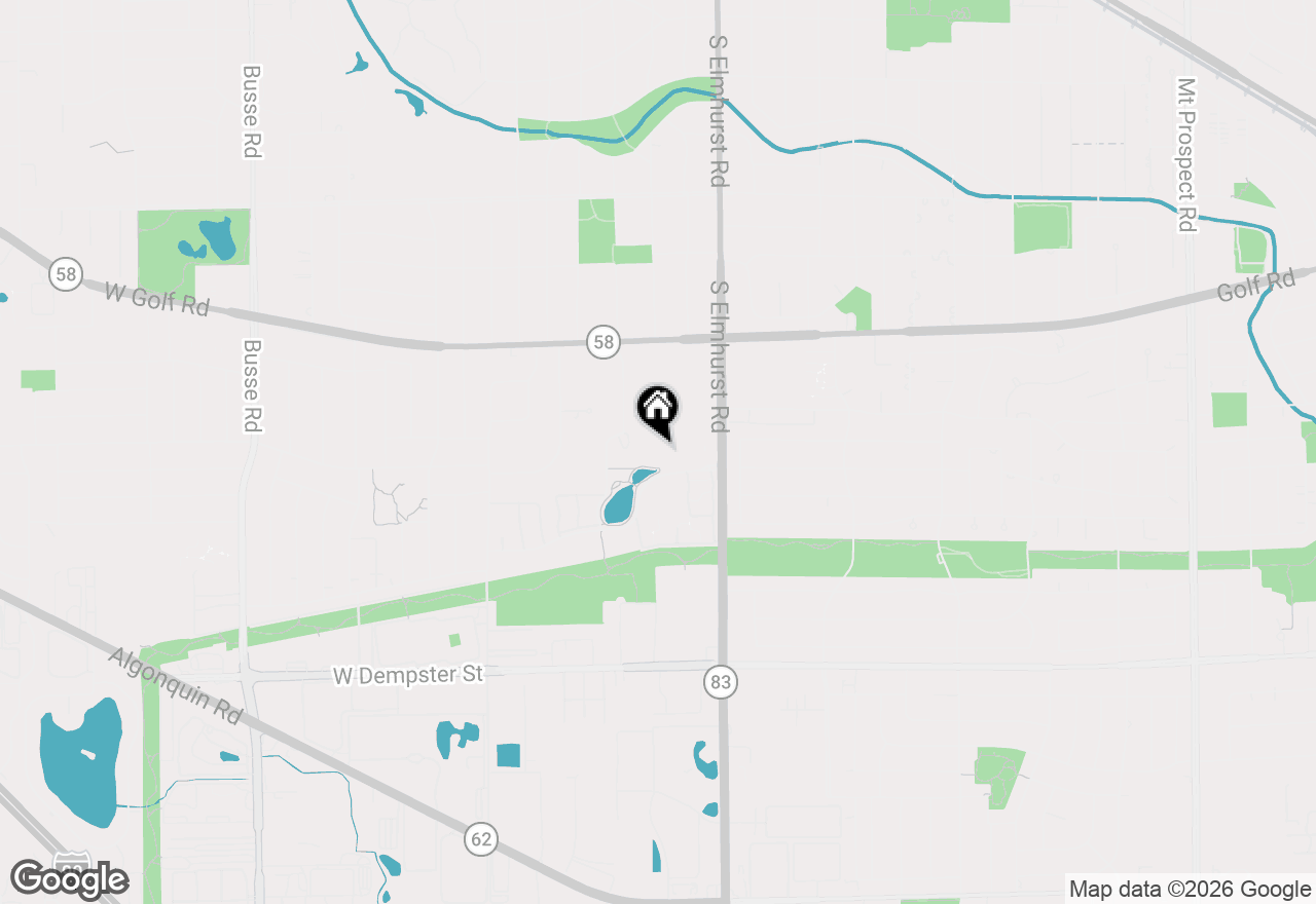 Map of 502 W Huntington Commons Road #443, Mount Prospect, IL 60056