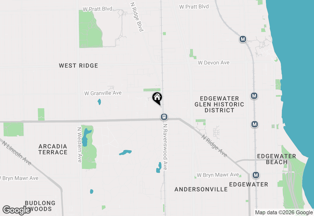 Map of 1820 W Norwood Street #C, Chicago, IL 60660