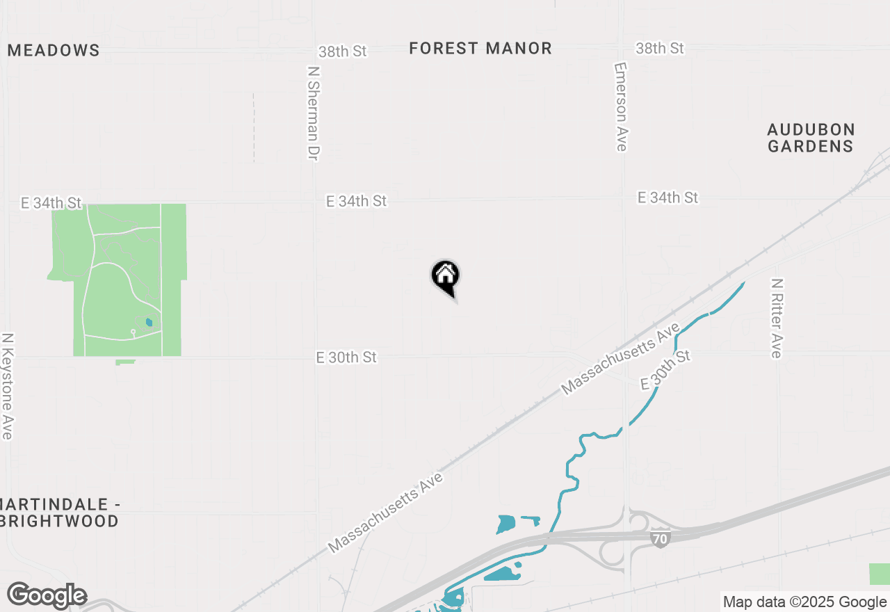 Map of 3118 N Euclid Avenue, Indianapolis, IN 46218