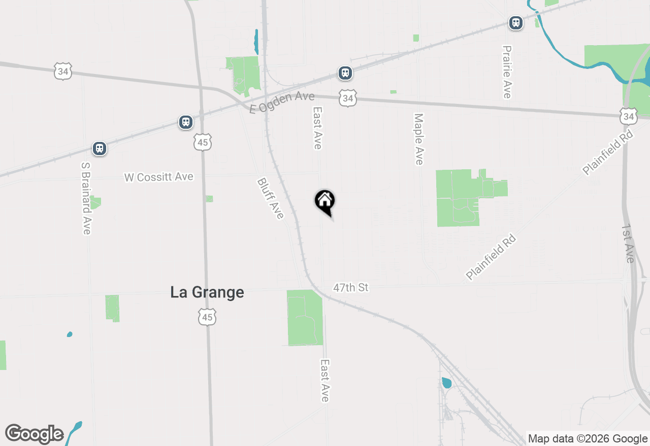 Map of 4435 Eberly Avenue, Brookfield, IL 60513