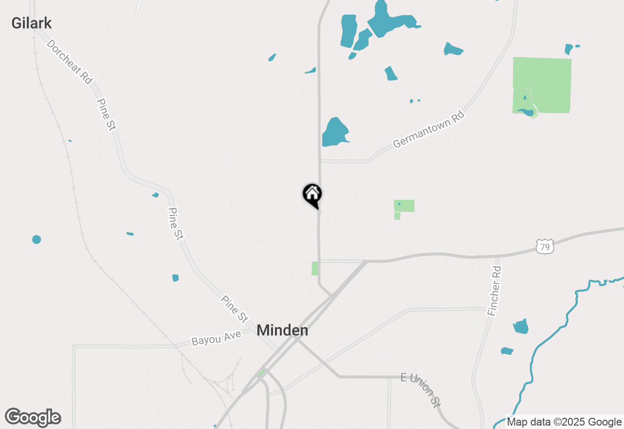 Map of 715 Lewisville Road, Minden, LA 71055