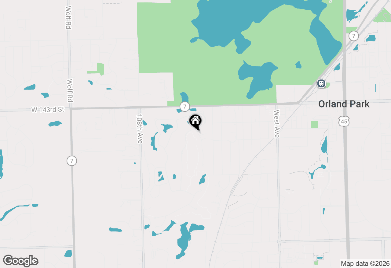 Map of 14432 Morningside Road, Orland Park, IL 60462