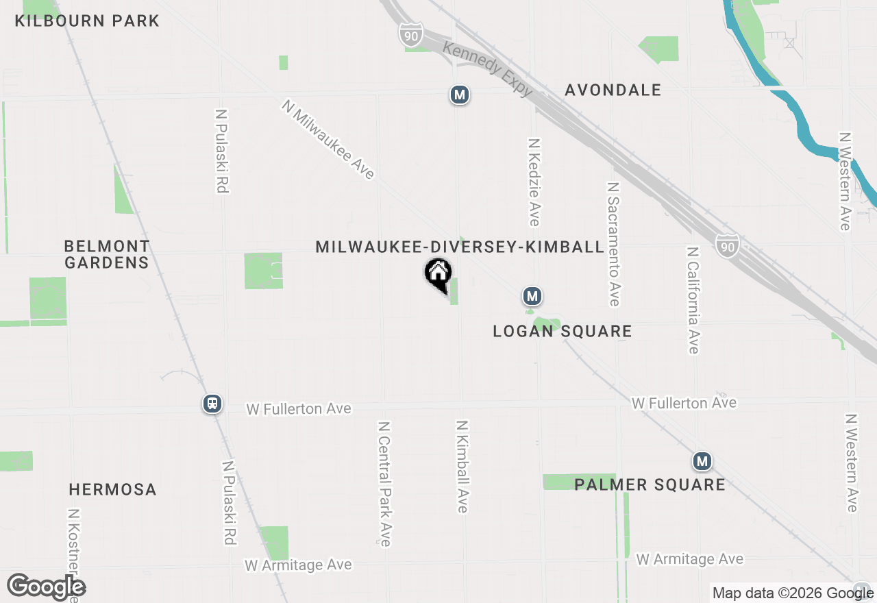 Map of 3430 W Drummond Place, Chicago, IL 60647