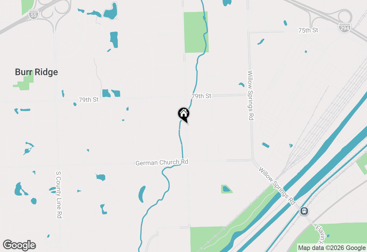 Map of 8080 Wolf Road, Burr Ridge, IL 60527