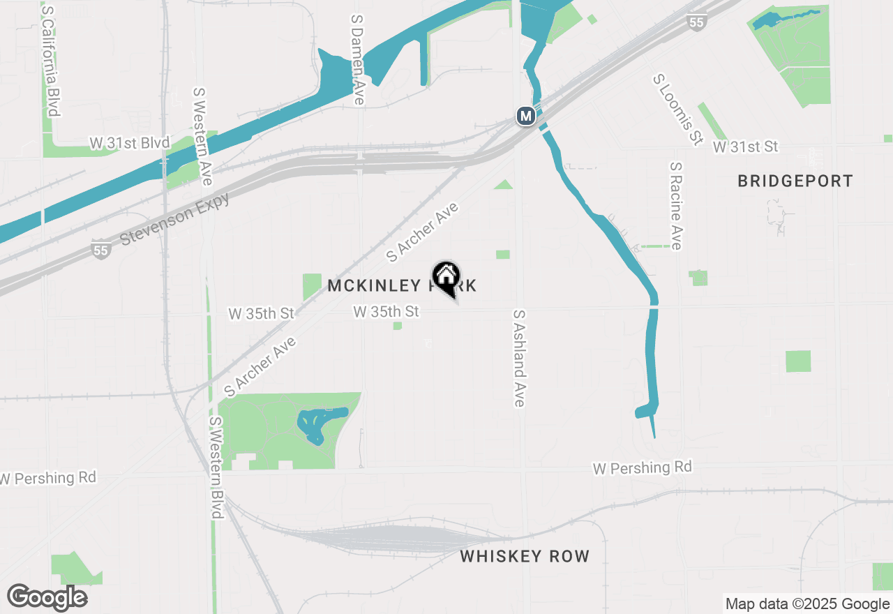 Map of 1756 W 35th Street #2R, Chicago, IL 60609