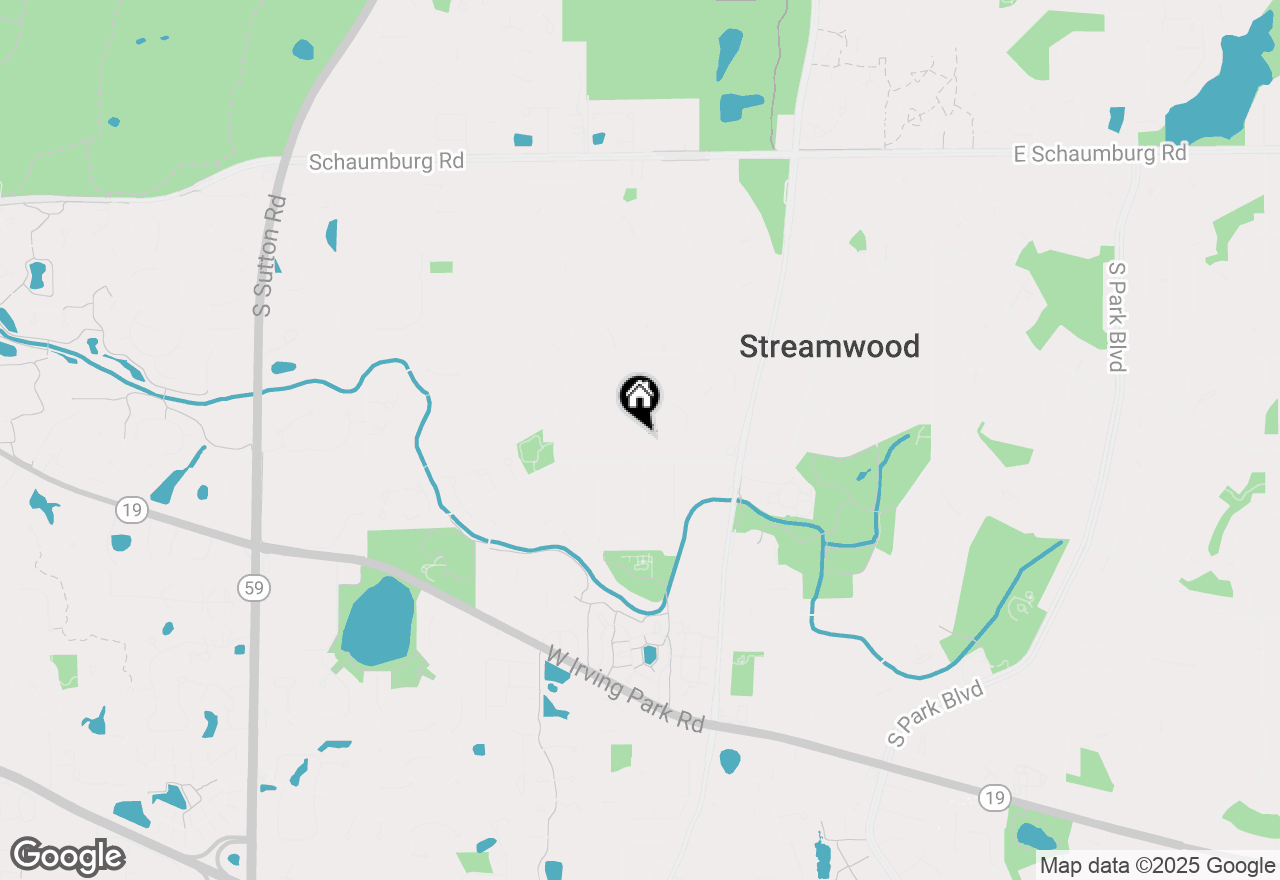 Map of 61 Washington Avenue, Streamwood, IL 60107