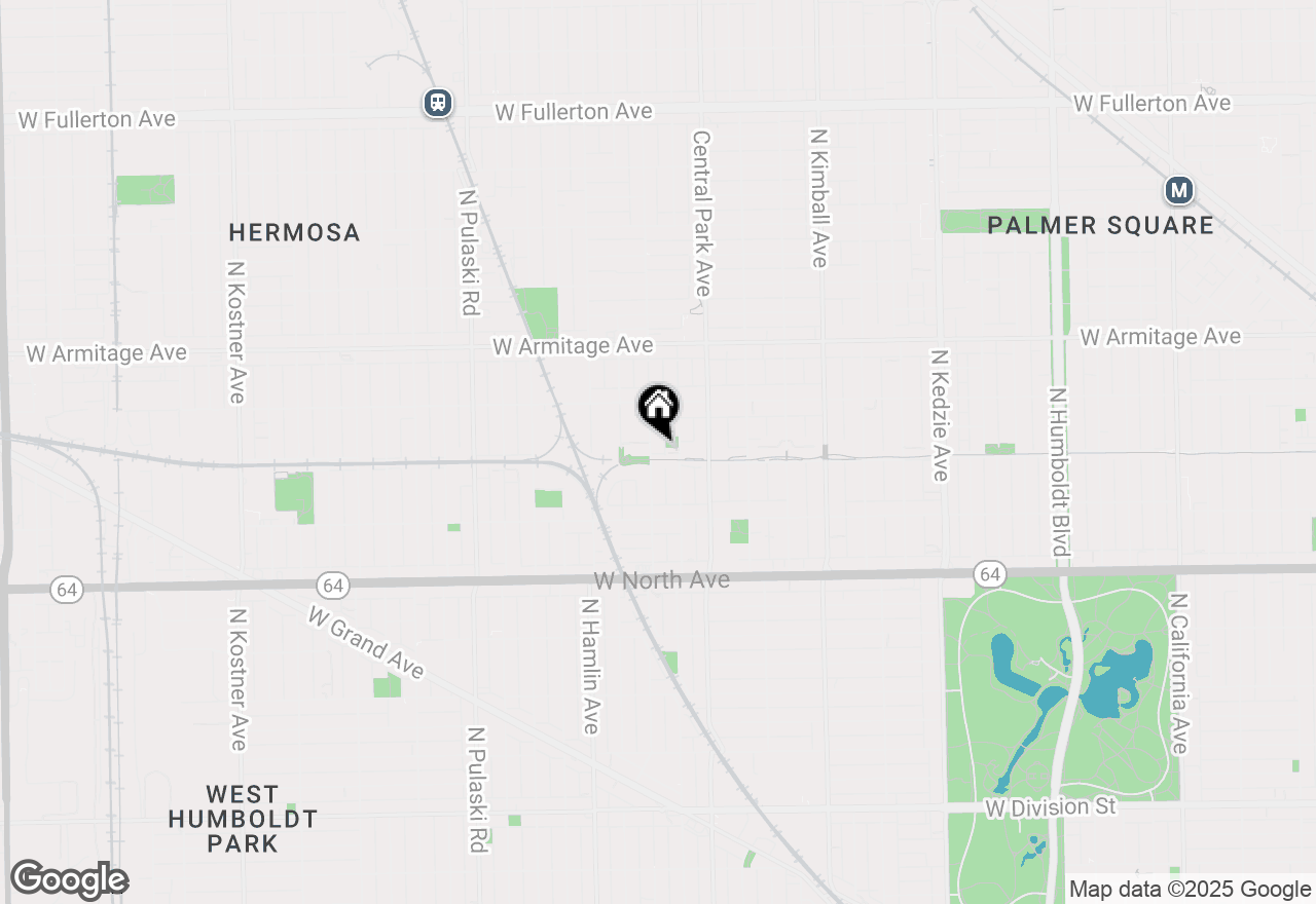 Map of 1807 N Lawndale Avenue #3, Chicago, IL 60647