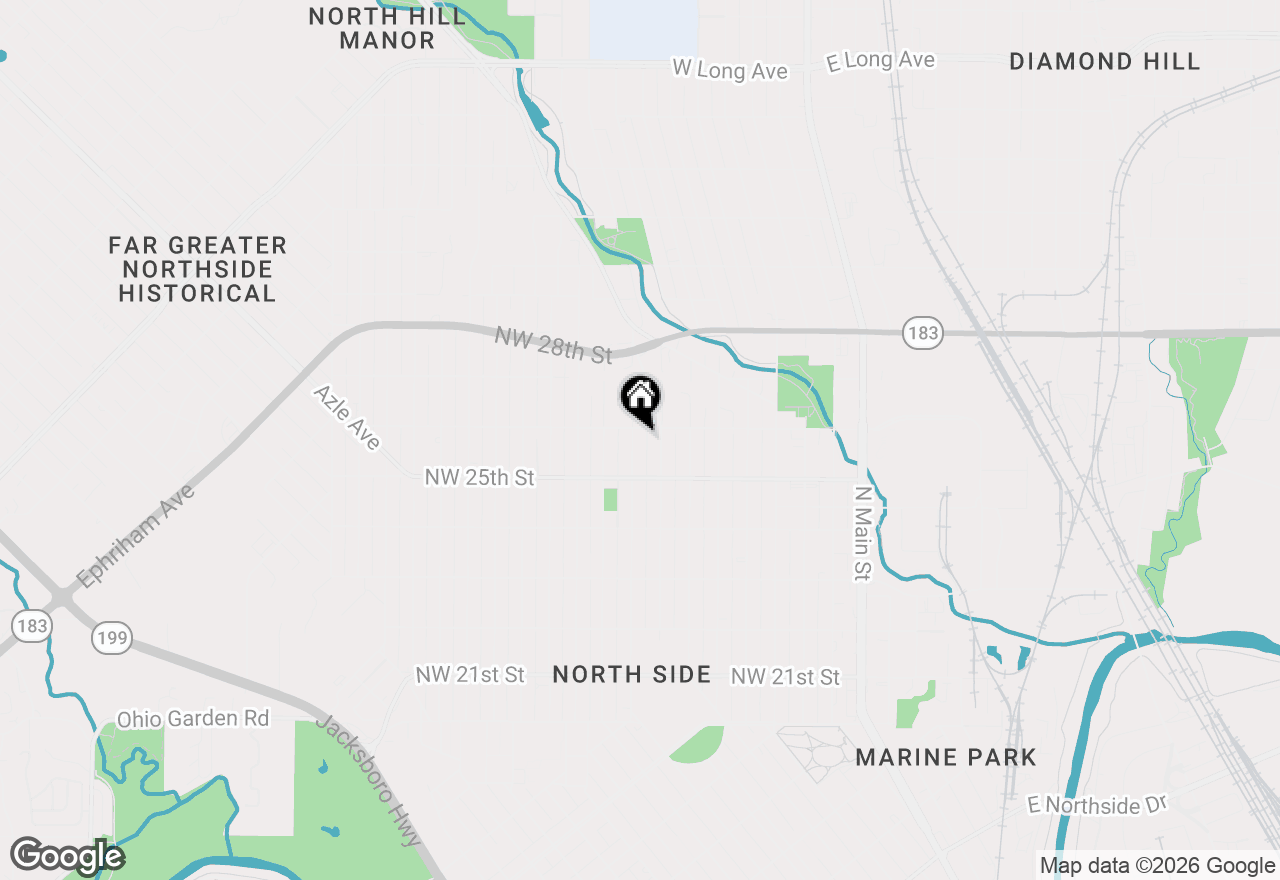Map of 2522 Lincoln Avenue, Fort Worth, TX 76164