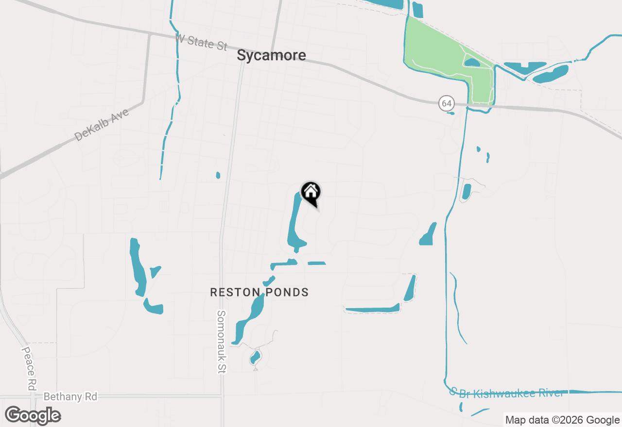 Map of 1008 Nottingham Road, Sycamore, IL 60178