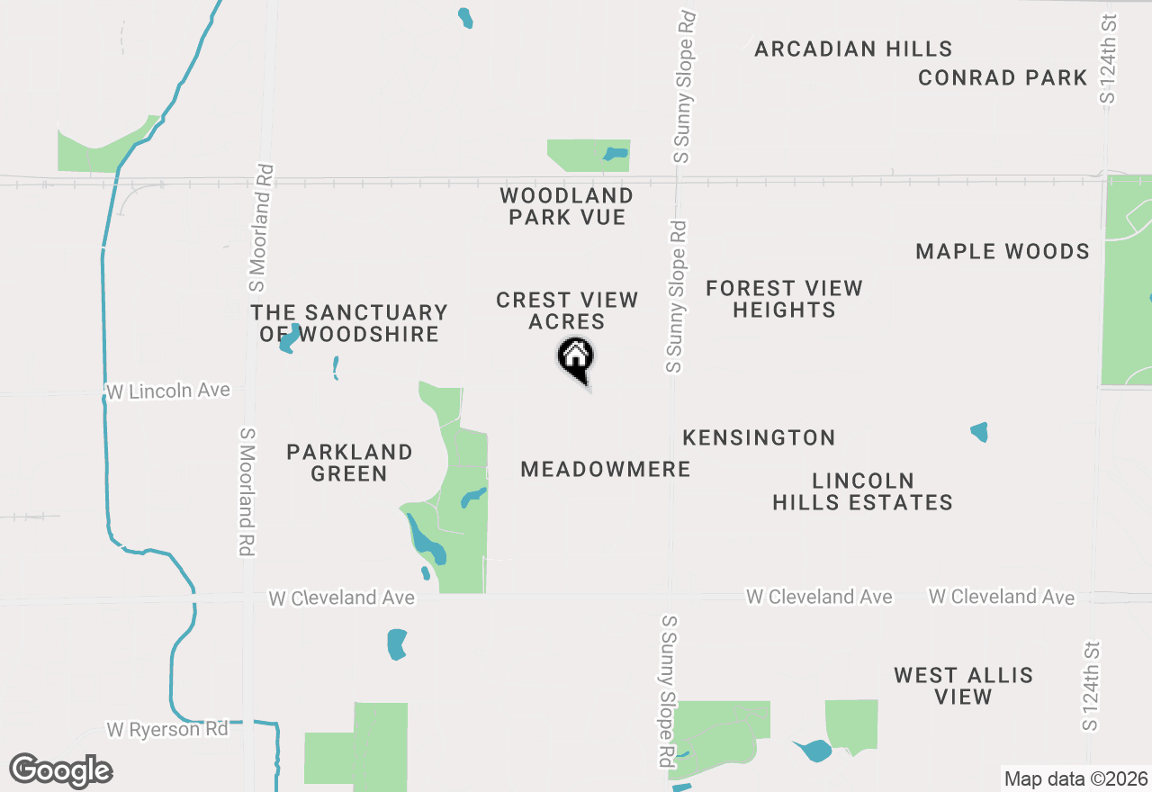 Map of 14325 W Lincoln Ave, New Berlin, WI 53151