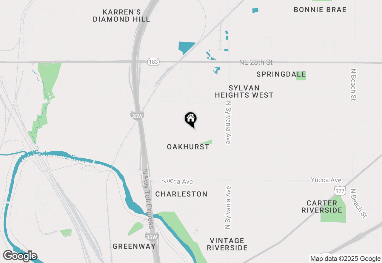 Map of 1804 Bluebonnet Drive, Fort Worth, TX 76111