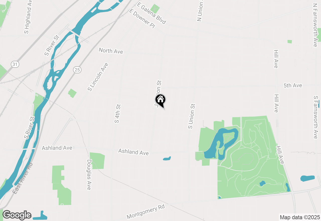 Map of 633 Watson Street, Aurora, IL 60505