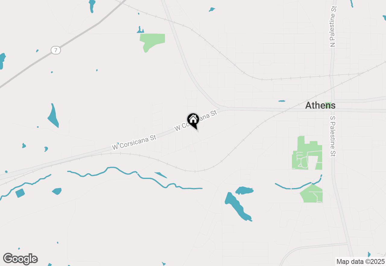 Map of 107 Aaron Street, Athens, TX 75751