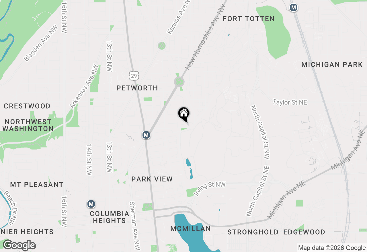 Map of 439 Quincy Street Nw #1, Washington, DC 20011