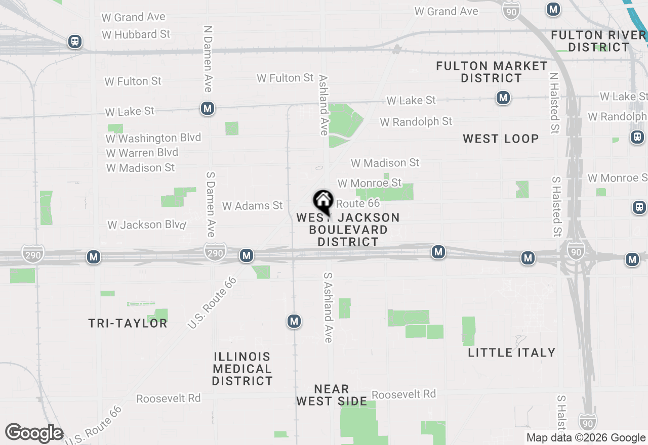 Map of 238 S Ashland Avenue, Chicago, IL 60607