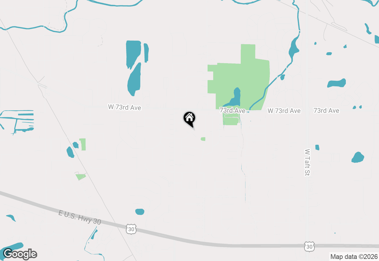 Map of 7432-34 Noble Street, Merrillville, IN 46410