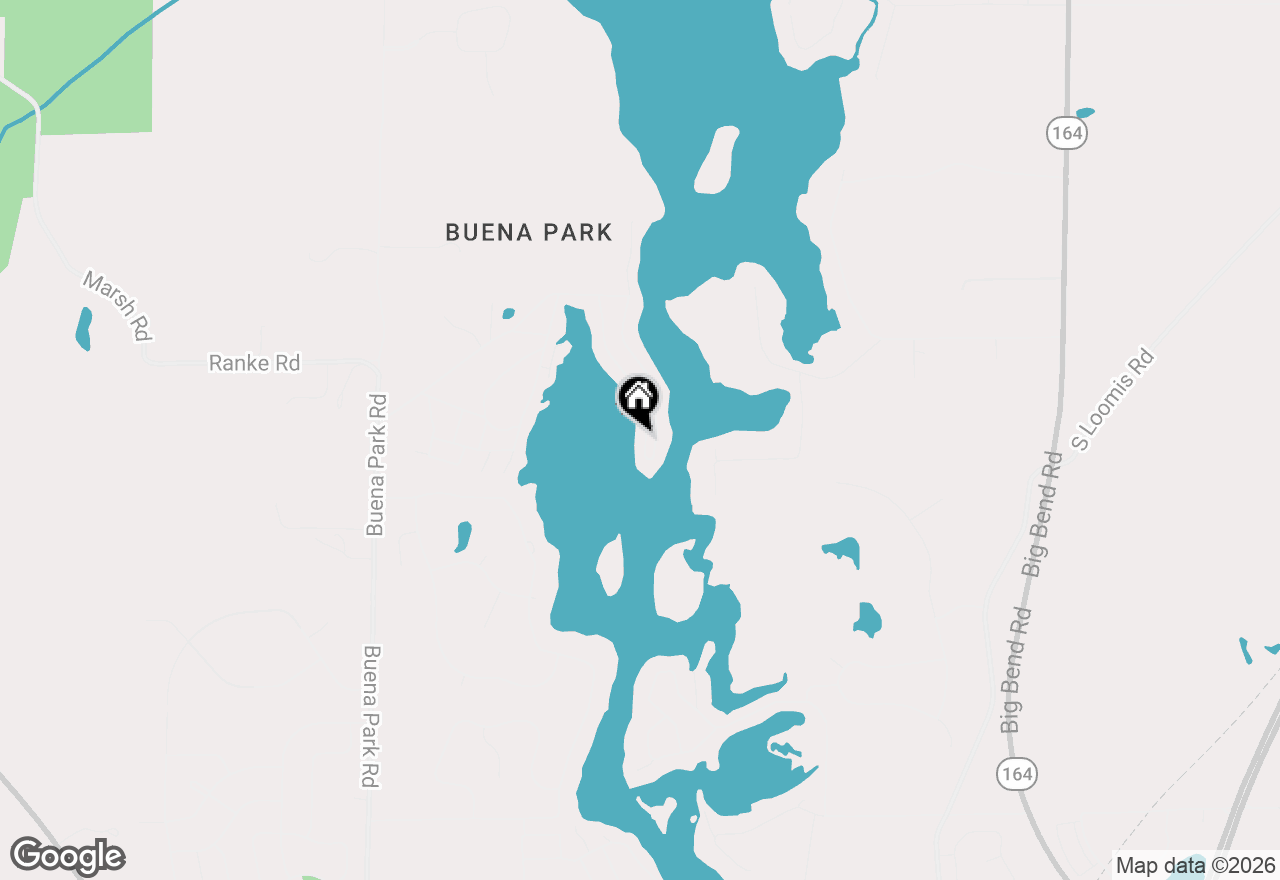 Map of 5420 W Peninsula Dr, Waterford, WI 53185