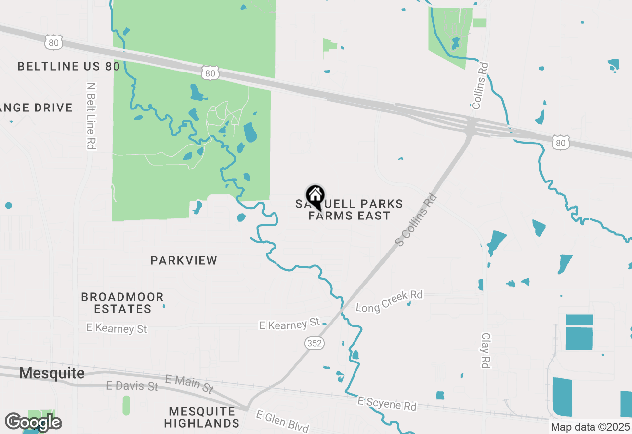 Map of 1426 Windmill Lane, Mesquite, TX 75149