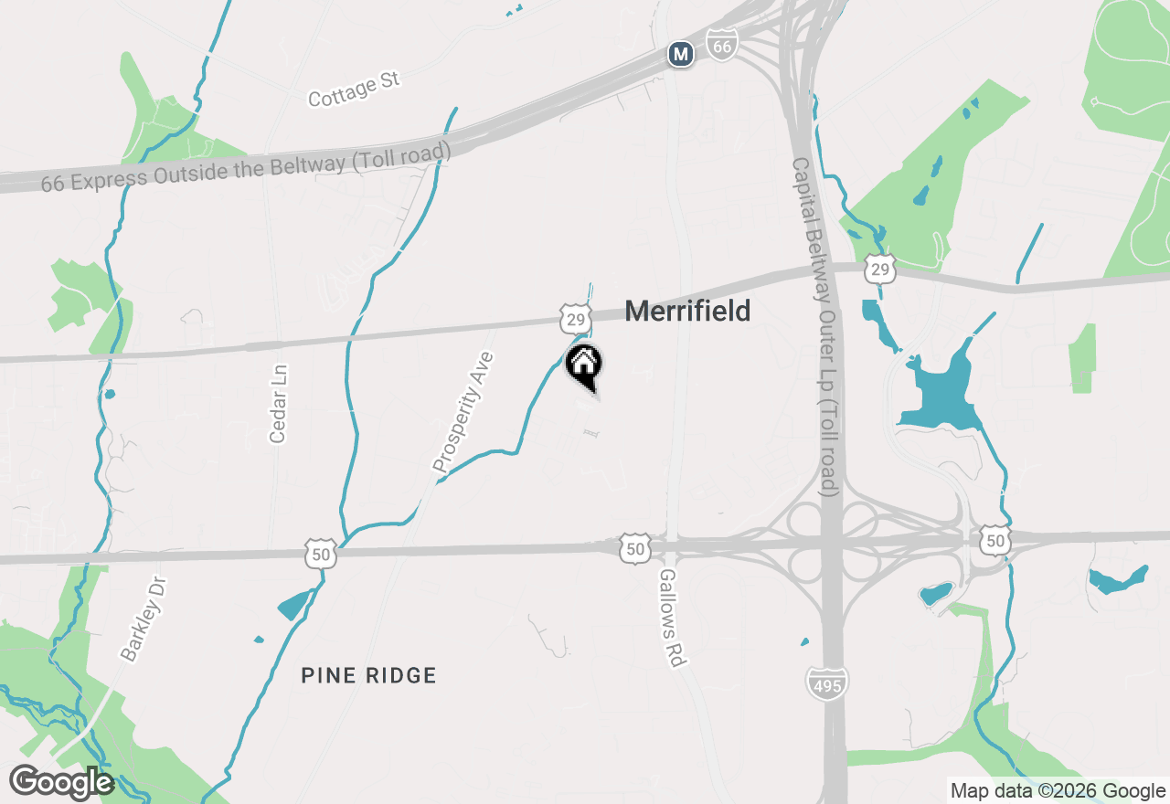 Map of 8331 Looking Glass Way, Fairfax, VA 22031