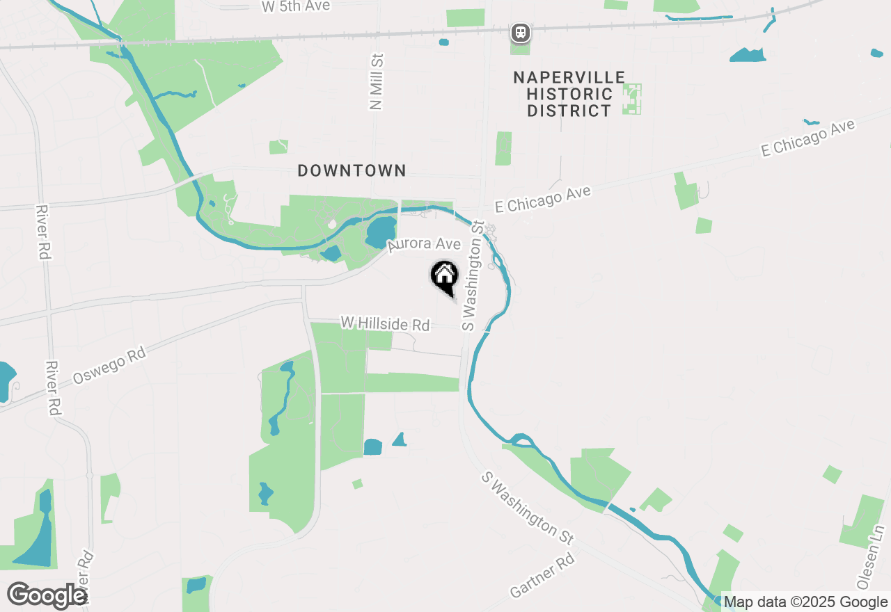 Map of 629 S Main Street #BACK, Naperville, IL 60540