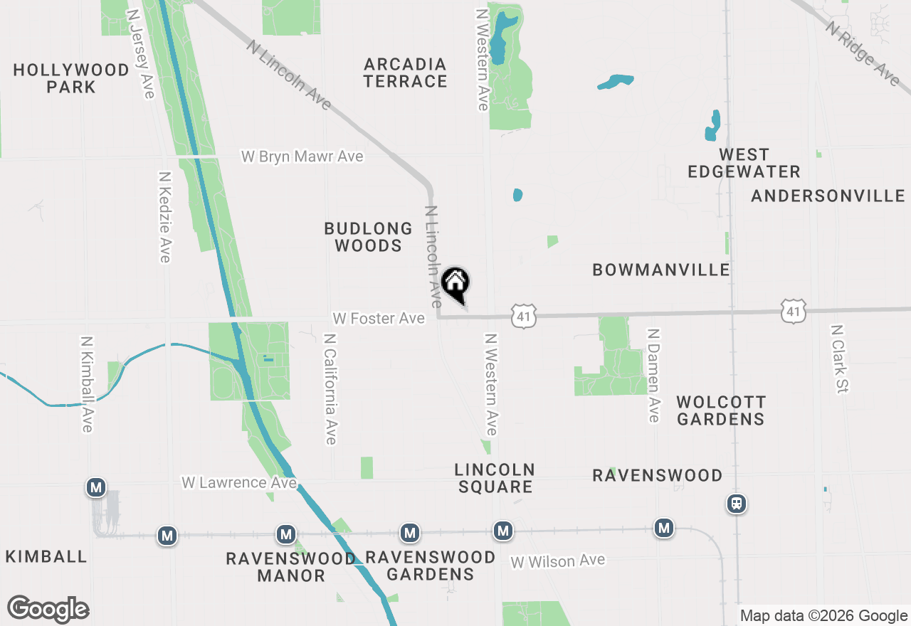 Map of 2454 W Foster Avenue #2E, Chicago, IL 60625