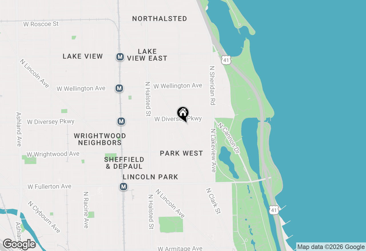 Map of 2714 N Lehmann Court #4S, Chicago, IL 60614