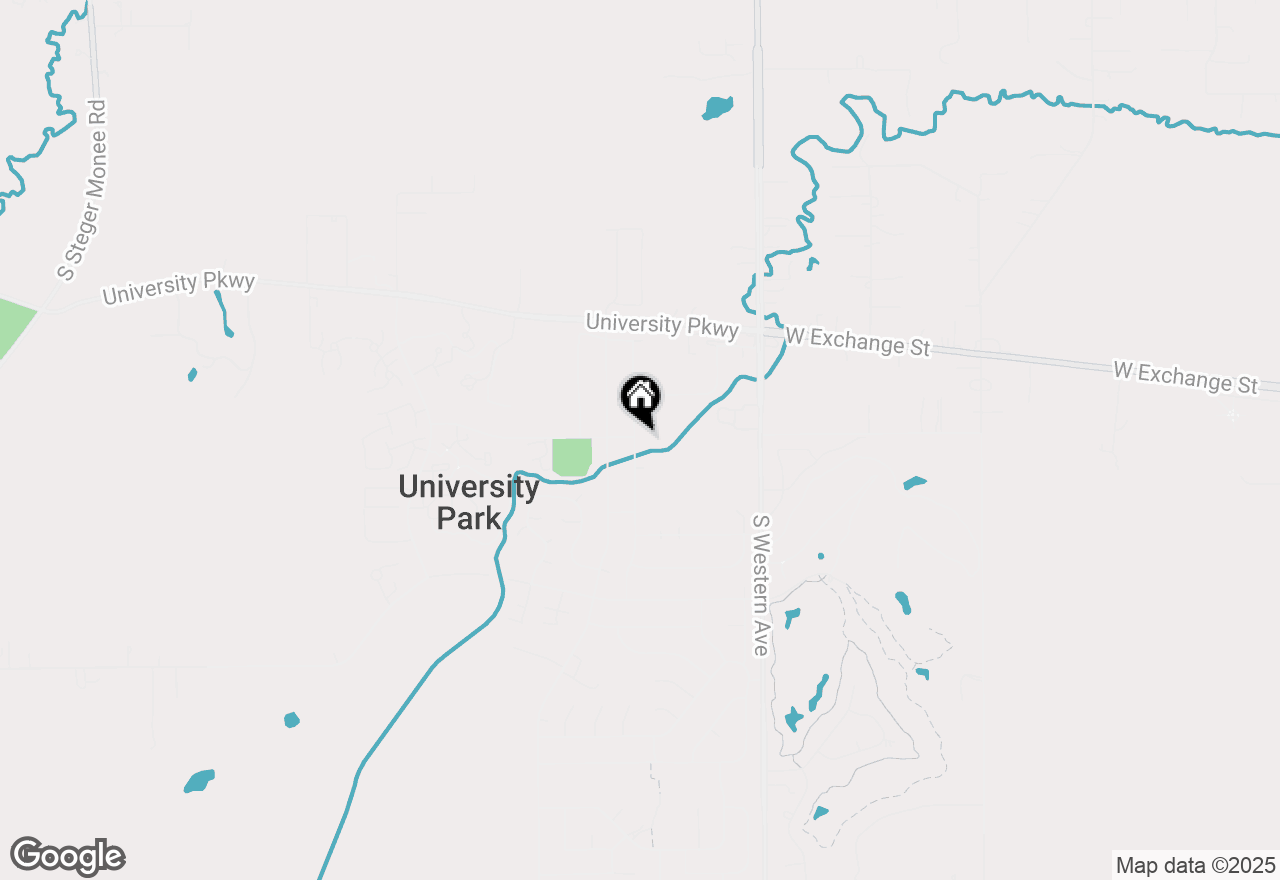 Map of 735 Union Drive, University Park, IL 60484