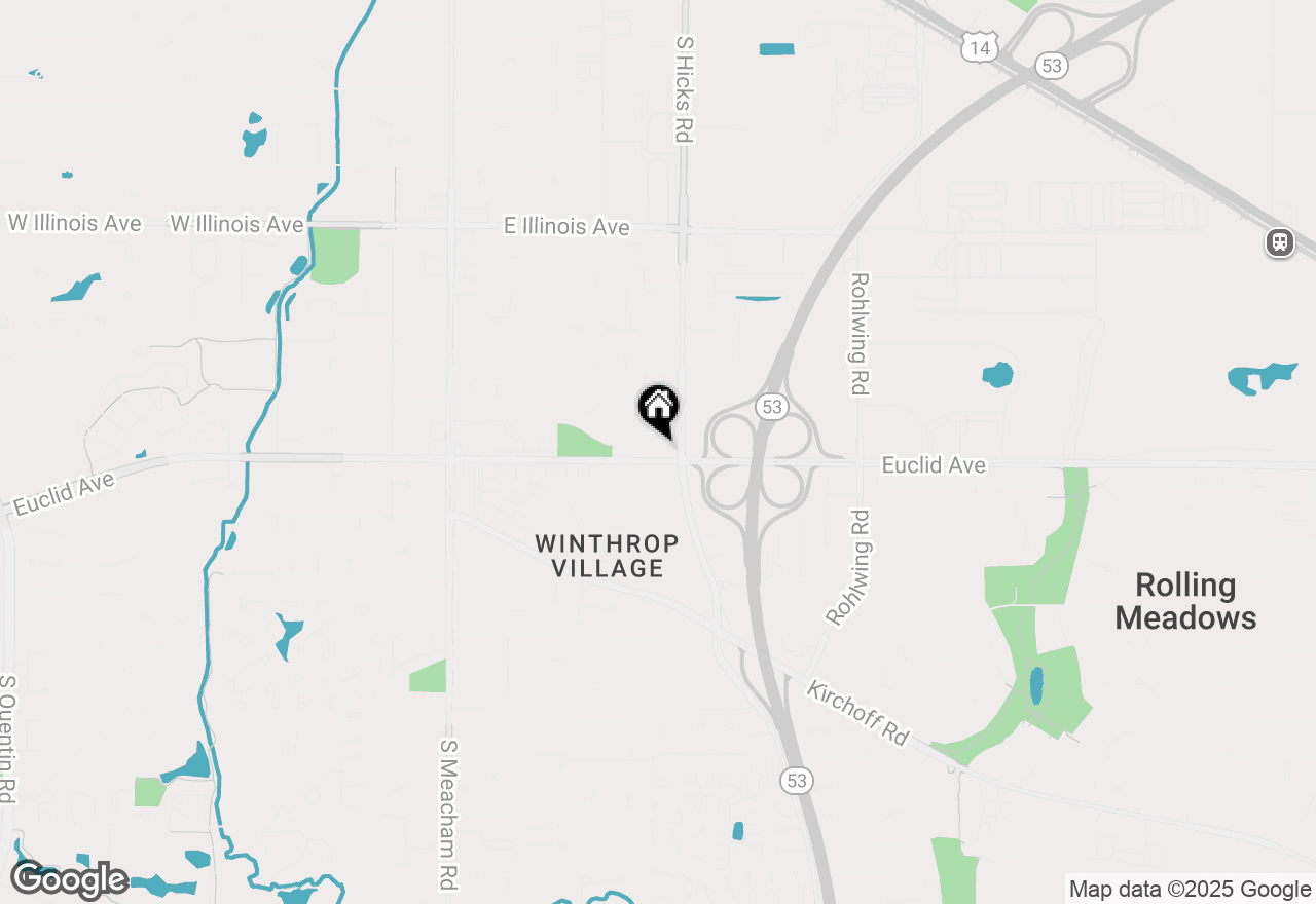 Map of 4190 W Euclid Avenue, Rolling Meadows, IL 60008