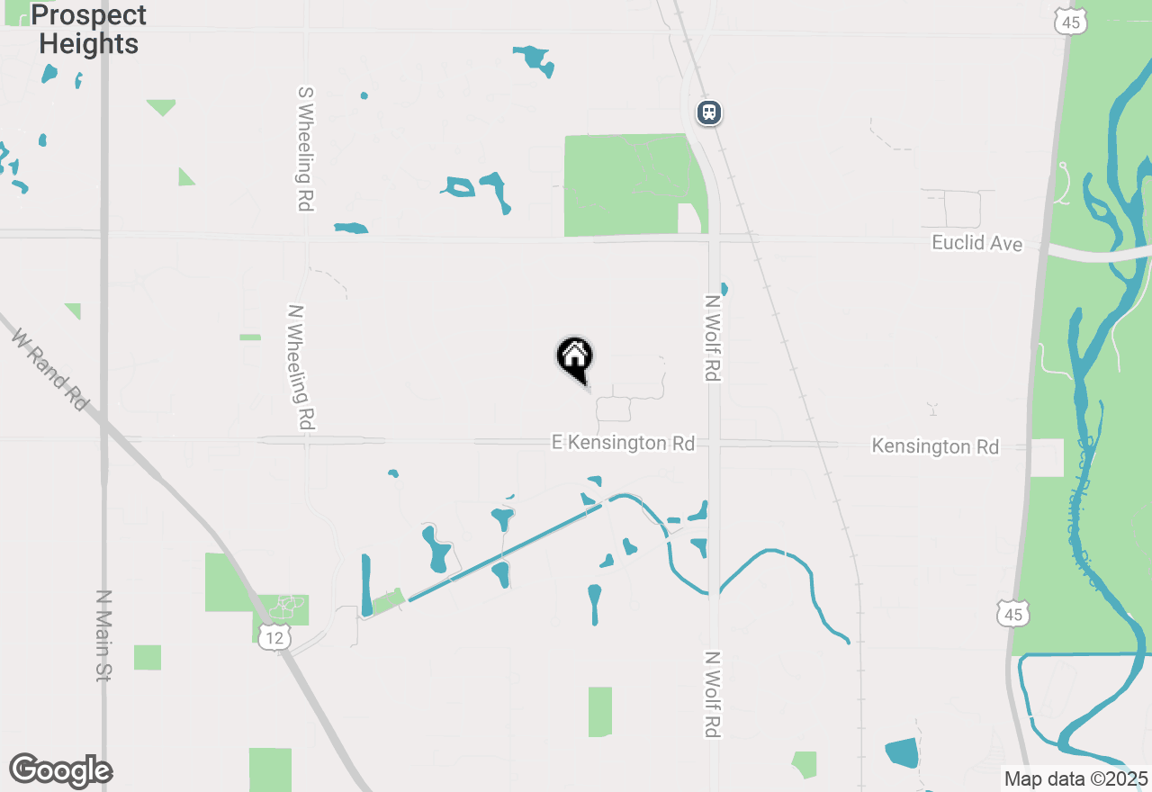 Map of 1076 Ironwood Court, Glenview, IL 60025