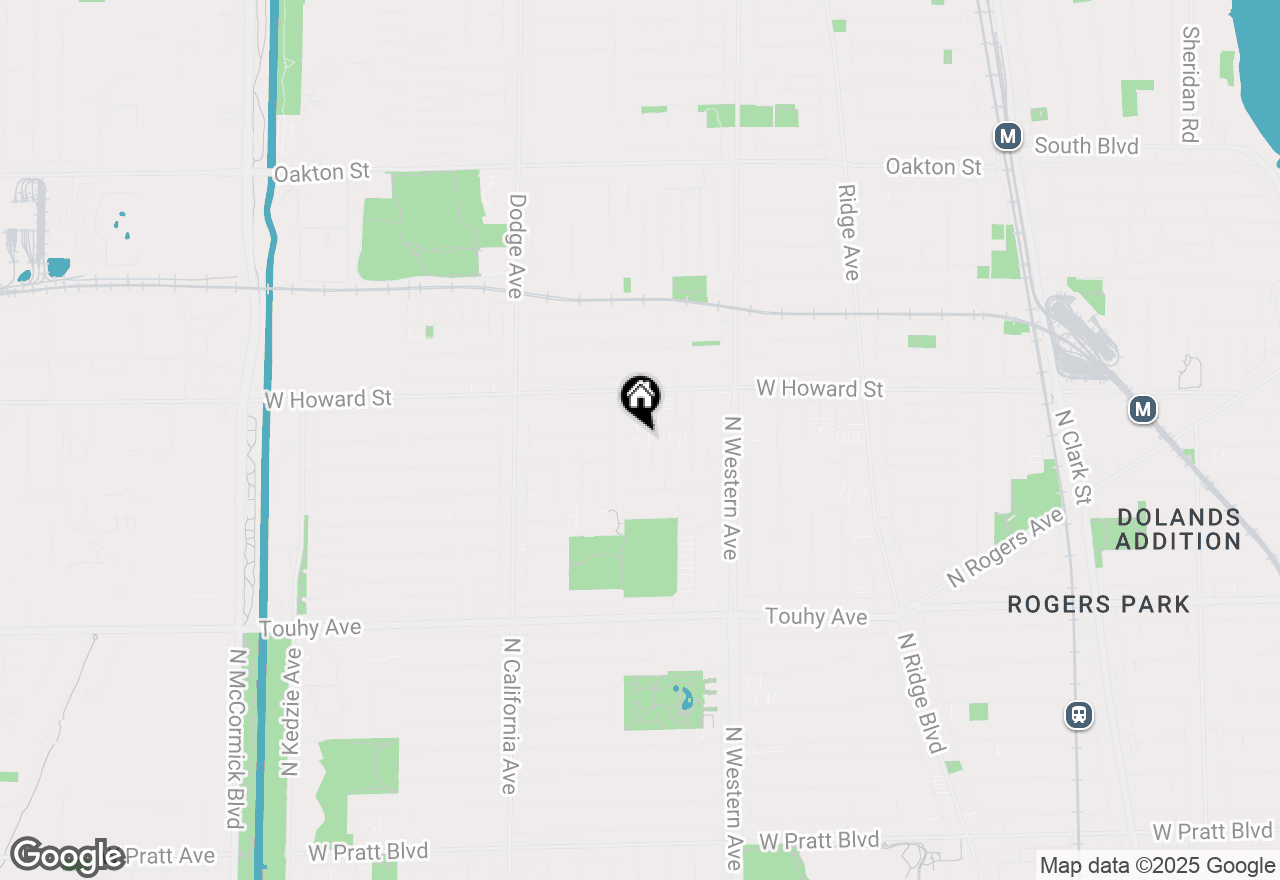 Map of 2538 W Birchwood Avenue #A, Chicago, IL 60645