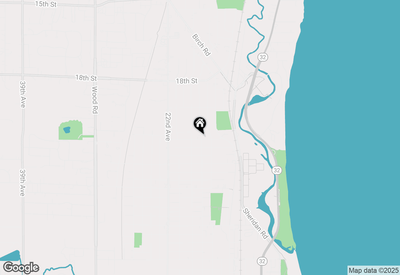 Map of 1802 21st St, Kenosha, WI 53140