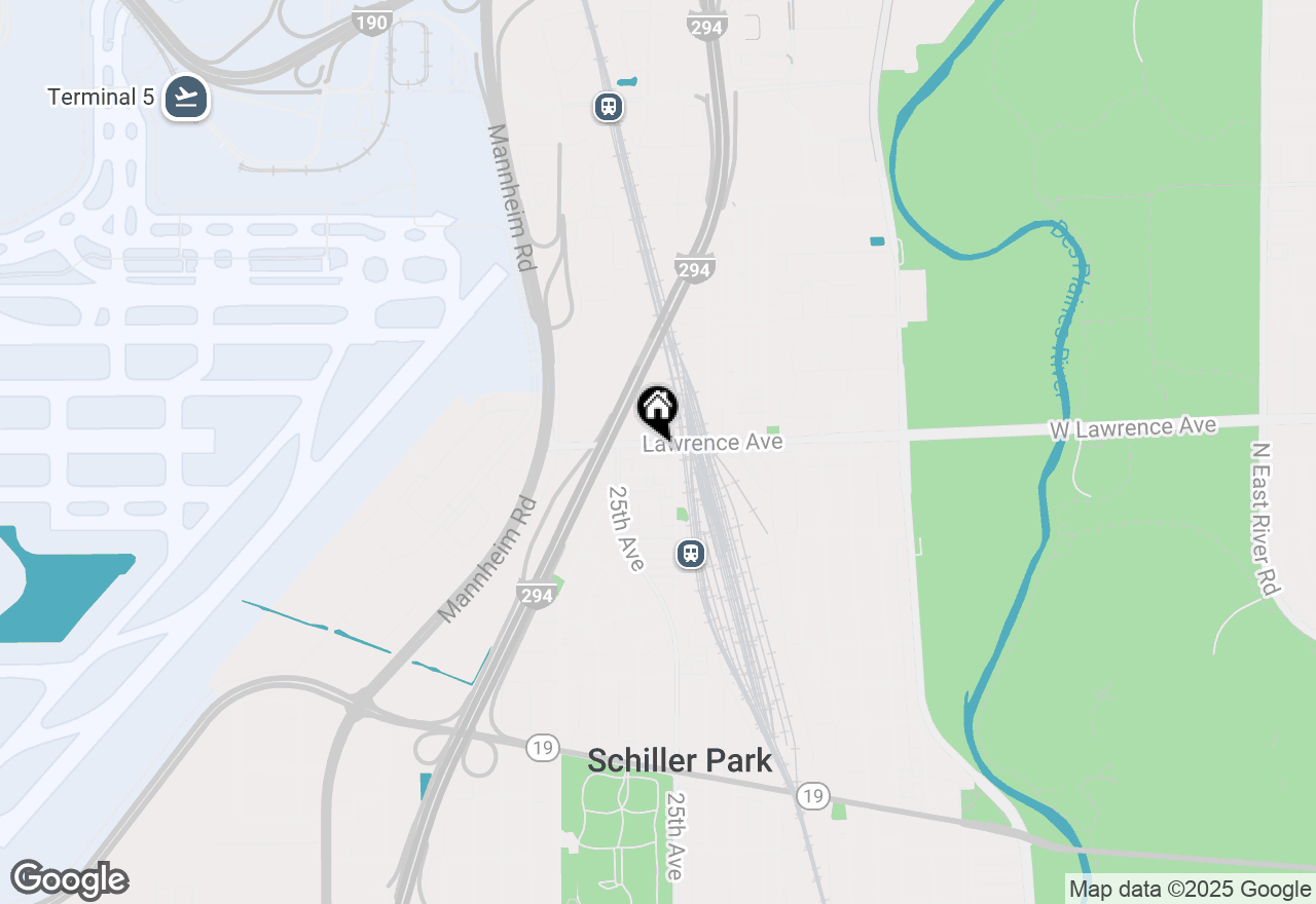 Map of 9815 Lawrence Court #3AF, Schiller Park, IL 60176