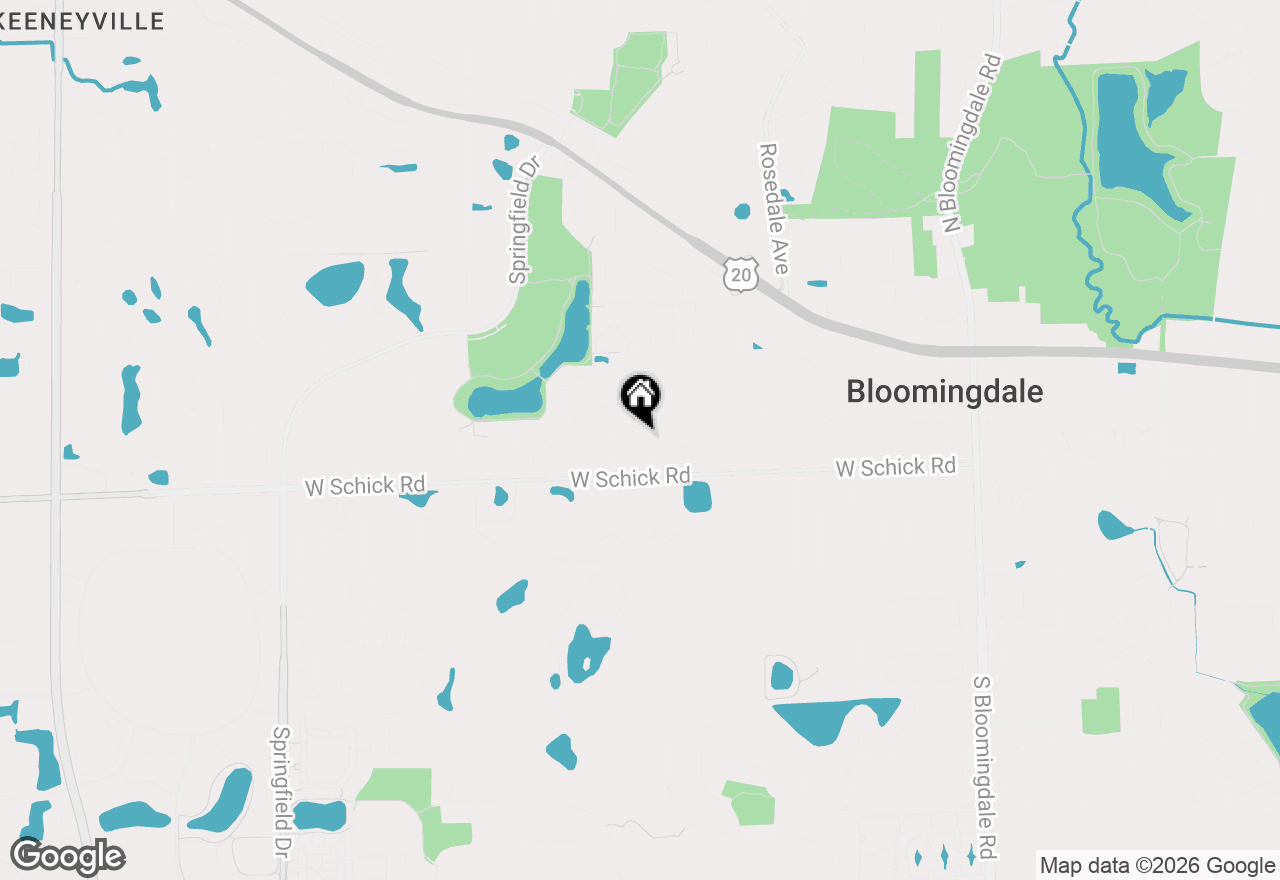 Map of 126 Castle Rock Lane, Bloomingdale, IL 60108