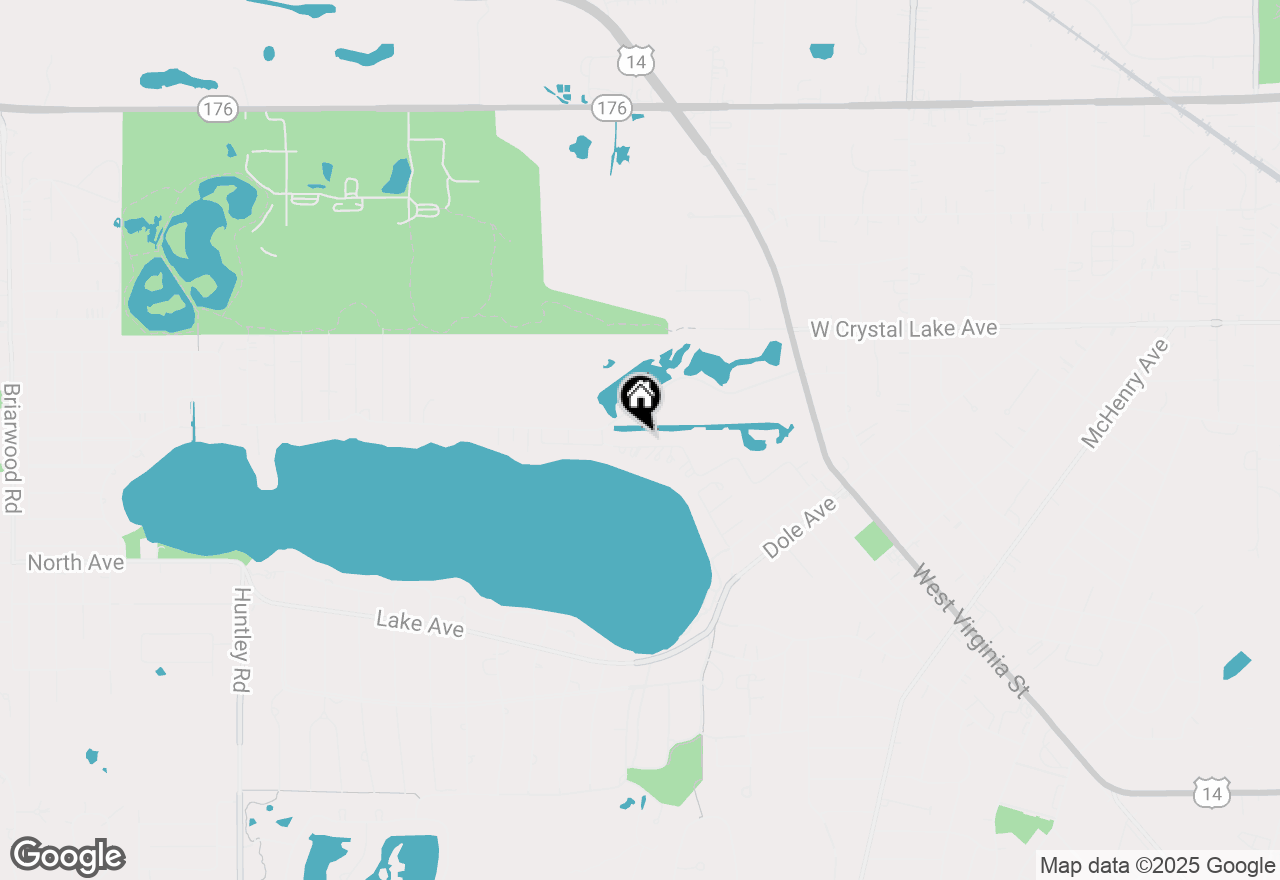 Map of 710 Woodland Drive, Crystal Lake, IL 60014