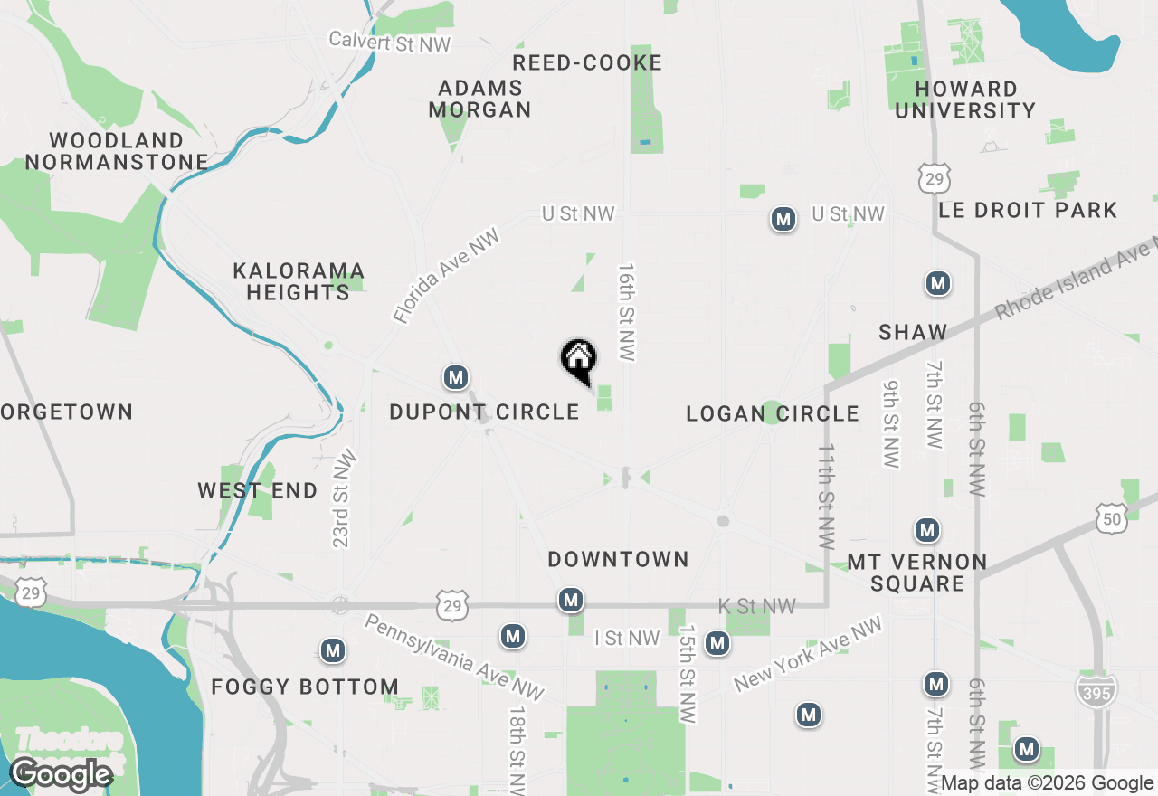 Map of 1514 17th Street Nw #502, Washington, DC 20036