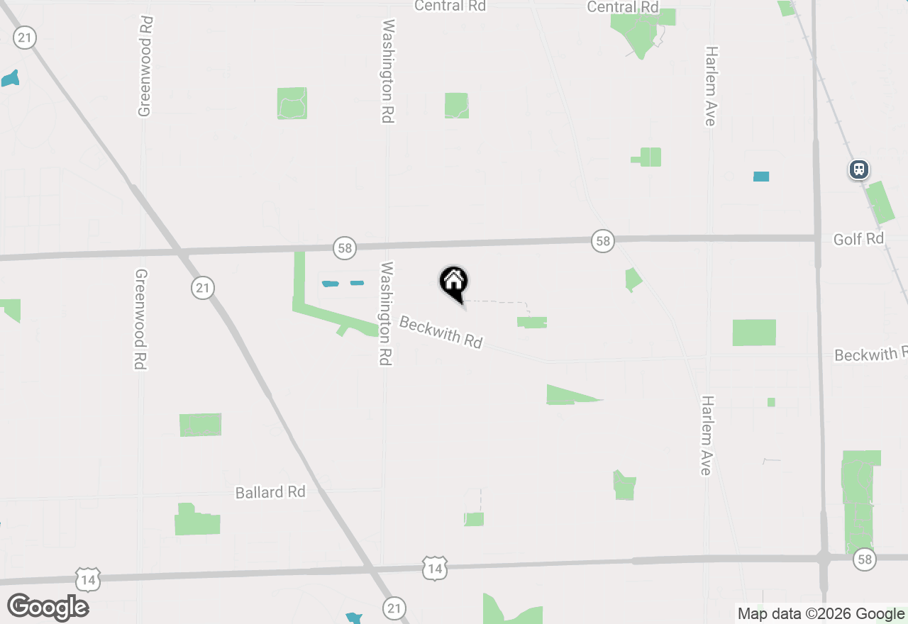 Map of 9416 Oliphant Avenue, Morton Grove, IL 60053