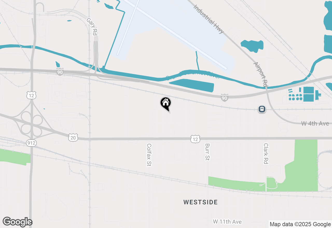 Map of 323 King Street, Gary, IN 46406